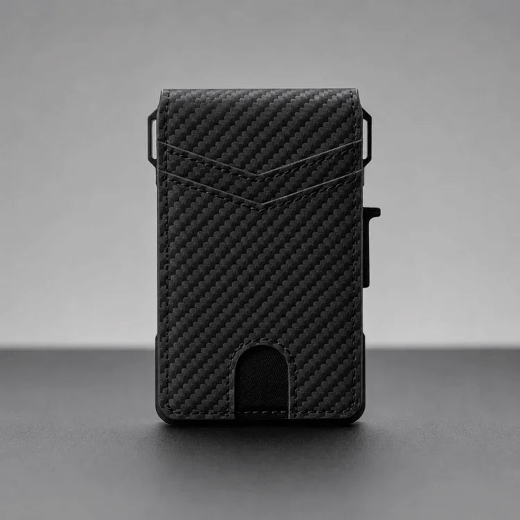 Minimalist Wallet – Maximum Capacity. Minimal Footprint carbon front