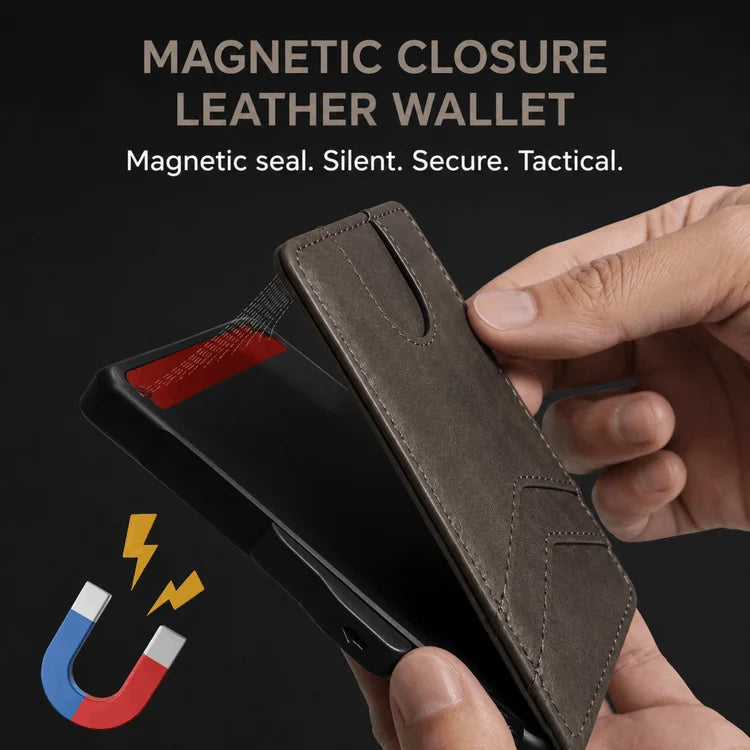 Minimalist Wallet – Maximum Capacity. Minimal Footprint magnetic door