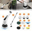 Cleaning tool with attachments on a white background