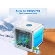Portable air conditioner with mountain and desert background