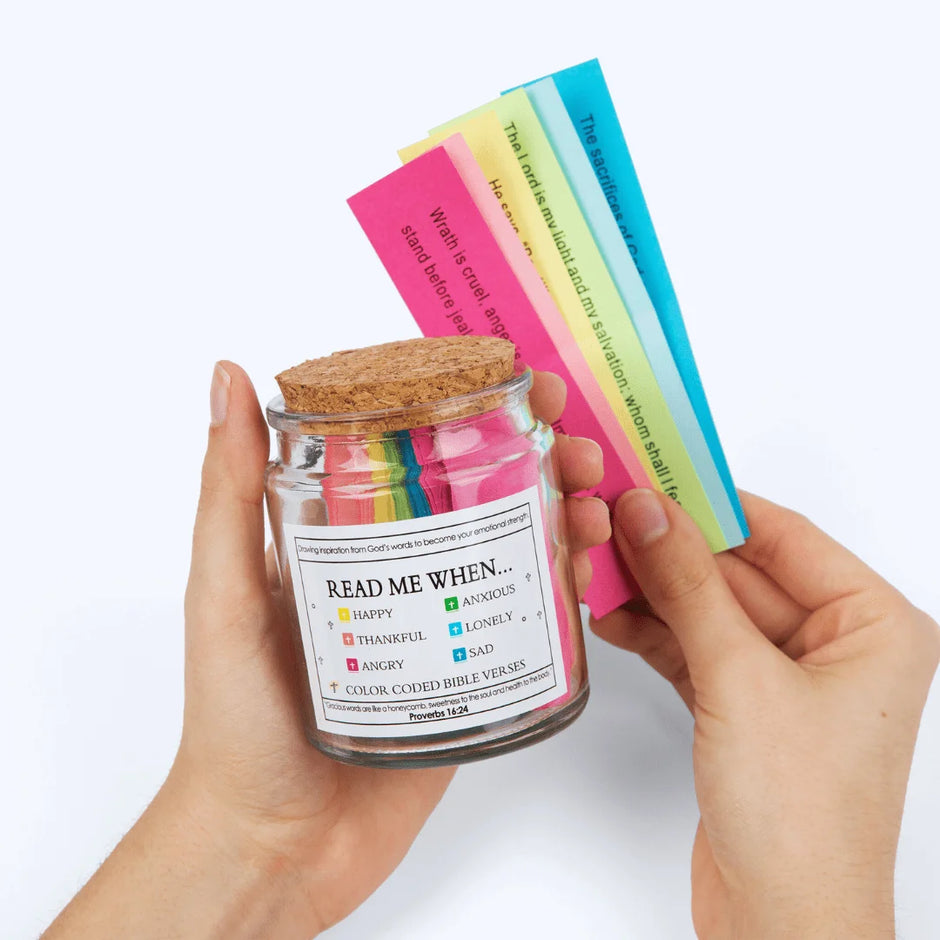 Bible Versus Jar in hand