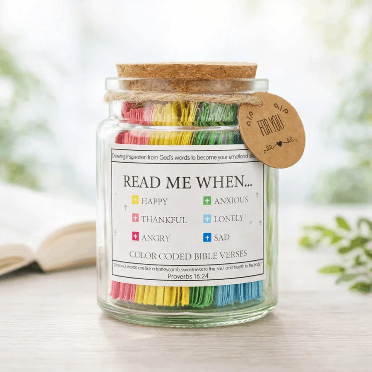 Bible Versus Jar in Premium Gift Box on table