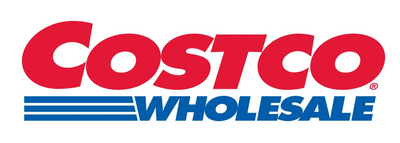 Costco Wholesale logo with red and blue text on a white background
