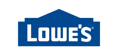 Lowe's logo with a blue and white design on a white background