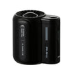 WindForce Pro waist fan securely clipped to a belt for hands-free outdoor cooling in Black color.