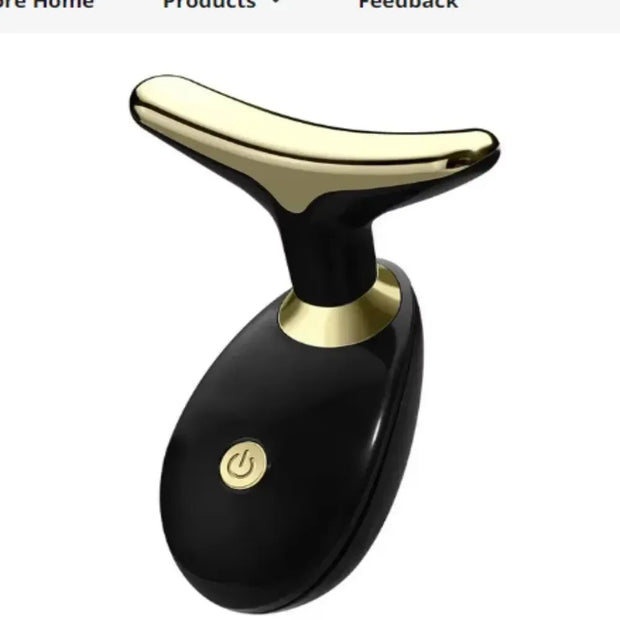 Neck Facial Lifting Device EMS Microcurrent LED Photon Therapy Vibration Face Massager Anti Wrinkles Tightening Skin Care Tools