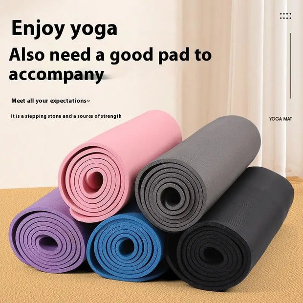 New 1PC Thick Yoga Mat Anti-skid Sports Fitness Mat 3MM EVA Comfort Foam Yoga Mat For Exercise Yoga And Pilates Gymnastics Mat