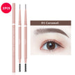 1.5mm Ultra Fine Double-Ended Eyebrow Pencil Automatic Rotating Natural Waterproof Long Lasting Professional Eyebrow Pen Makeup