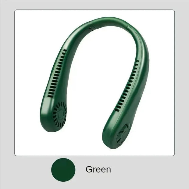 1PC Fan Long Endurance New Mini Neck Portable No Bladeless Hanging Neck Rechargeable Air Cooler 3 Speed Mini Summer Sport Fan