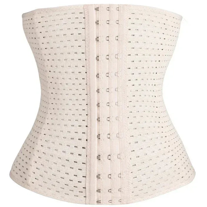 Beige waist trainer on a white background