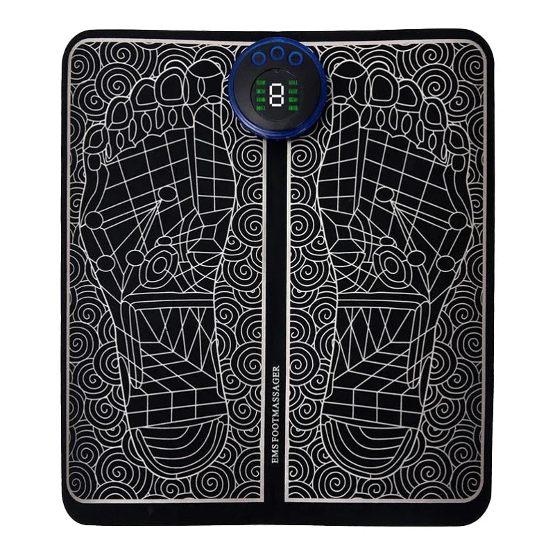 Foot Massger Sole Massage Pad Feet Muscle Stimulation 8 Modes 19 Level Relax Improve Blood Circulation Relief Pain Relax Feet