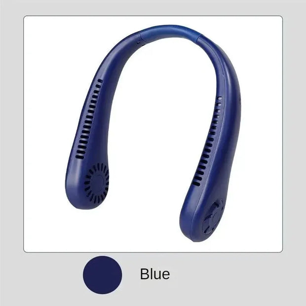1PC Fan Long Endurance New Mini Neck Portable No Bladeless Hanging Neck Rechargeable Air Cooler 3 Speed Mini Summer Sport Fan