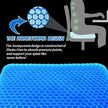 Gel Seat Cushion Double Thick Egg Gel Summer Cushion for Pressure Relief Breathable Chair Pad Car Seat Office Chair Soft Cushion