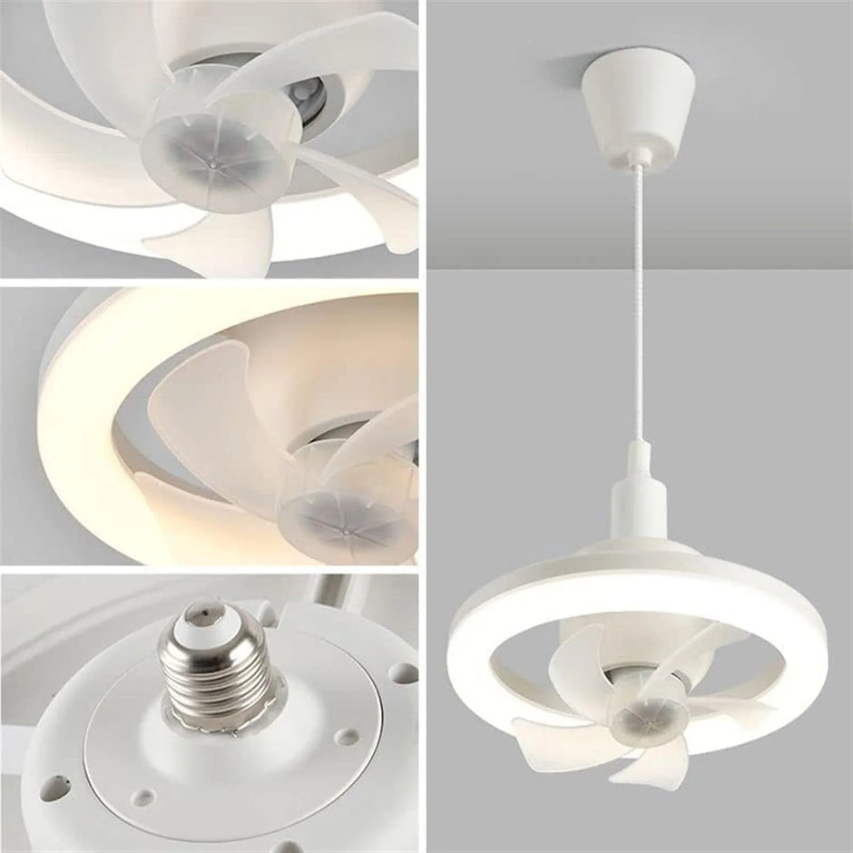 Ceiling light fixture with close-up details on a gray background