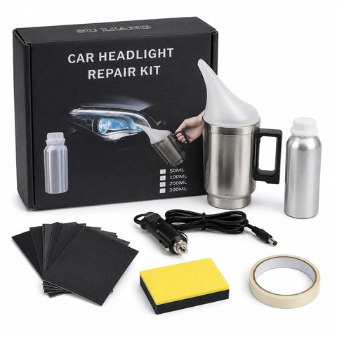 Complete Headlight Restoration & Polish Kit on white background