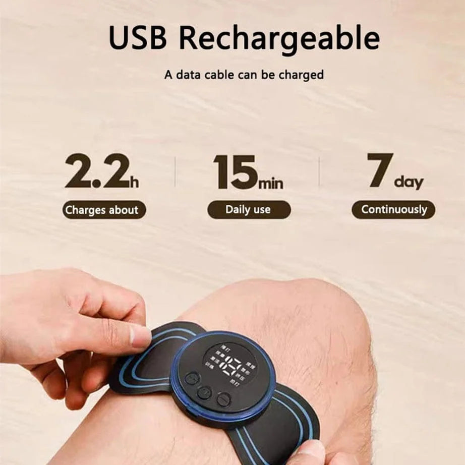USB rechargeable device with charging time and duration displayed