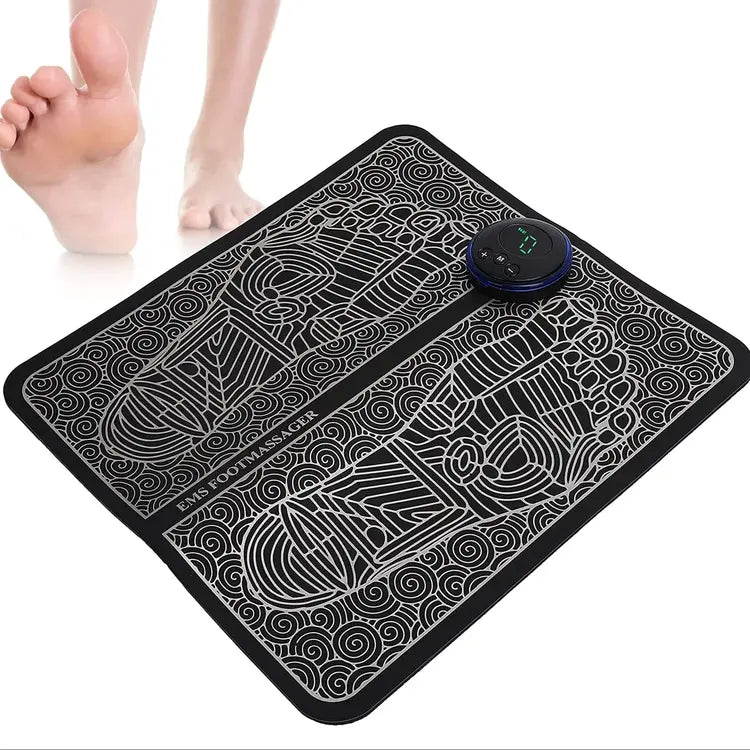 Digital scale with geometric design on a white background