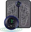 Massage device with digital display and black and white patterned back