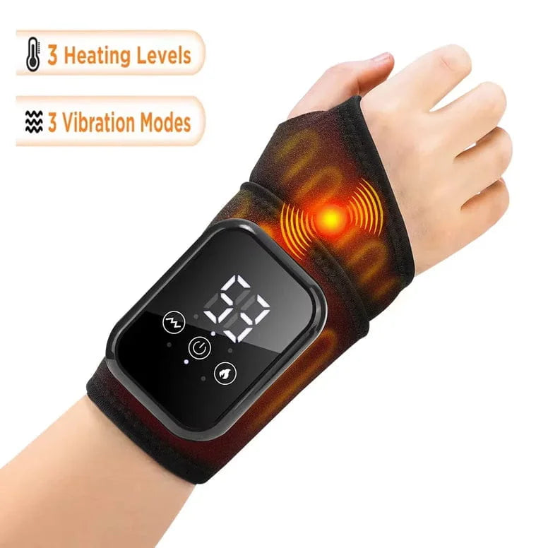 Wristband with heating and vibration functions on a white background
