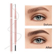Eyebrow pencil with 'Before' and 'After' effects on eyebrows