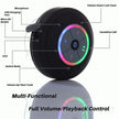 Multifunctional device with control buttons and LED lights, labeled with functions.