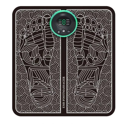 Foot massager with digital display on a white background